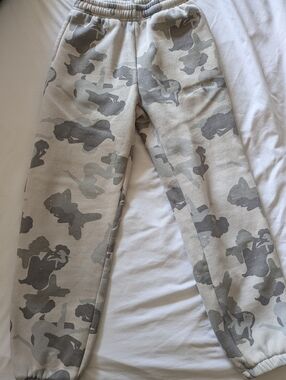 NAMED COLLECTIVE - Gray Camo Unisex Sweatpants Rare Streetwear